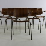 Set of six dining chairs by Kho Liang Ie for Car Katwijk