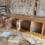 Block of old mailboxes