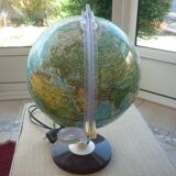 Bright globe world map