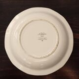 Vintage round serving platter from Sarreguemines - Claude model