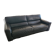 Large 3-seater anthracite leather sofa Roche Bobois