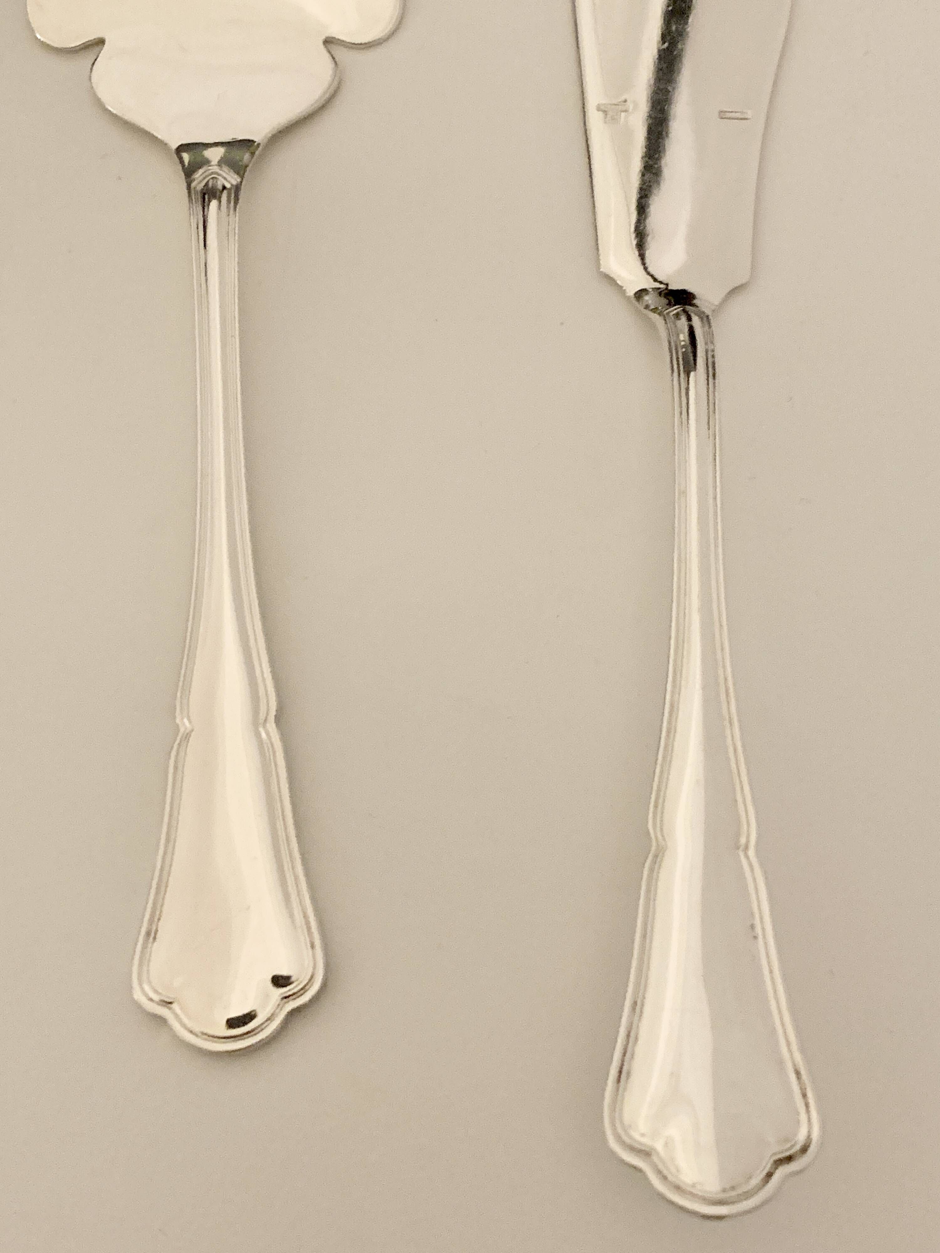 Ercuis fish serving set (two pieces)