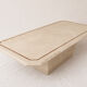 Marble inlaid coffee table, Italian Hollywood Regency style 70s