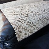 Black Leather Sofa by Tito Agnoli for Poltrona Frau, Italy, 1980s