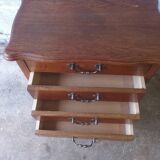 Commode rustique en bois brut