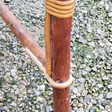 Rattan and wicker armchair from the 50s