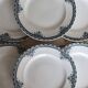 6 assiettes plates vintage terre de fer –Série Andrinople