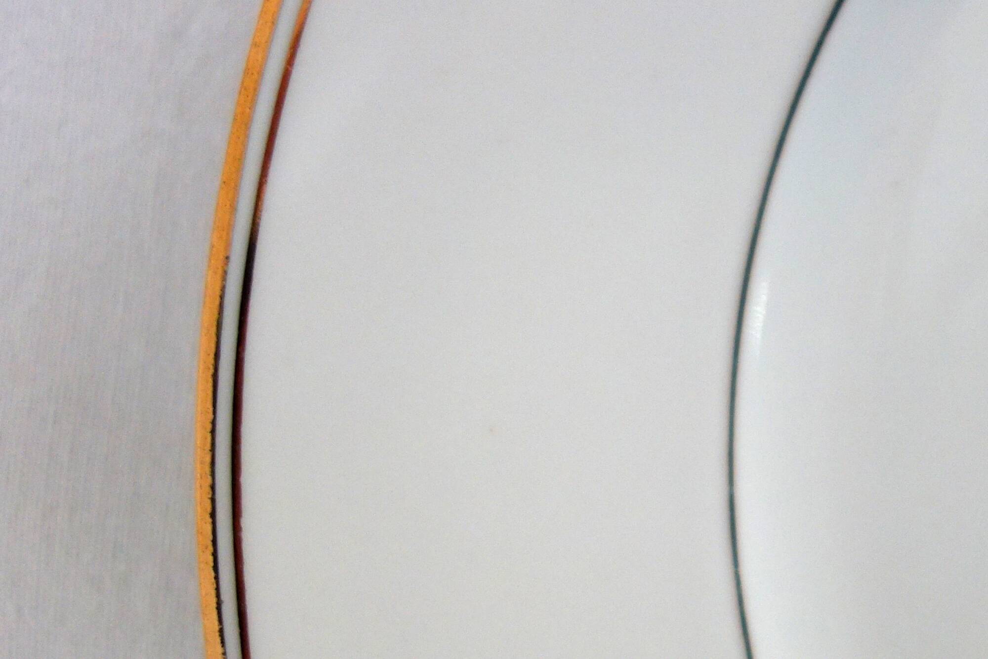 Set of 24 Limoges porcelain dinner plates