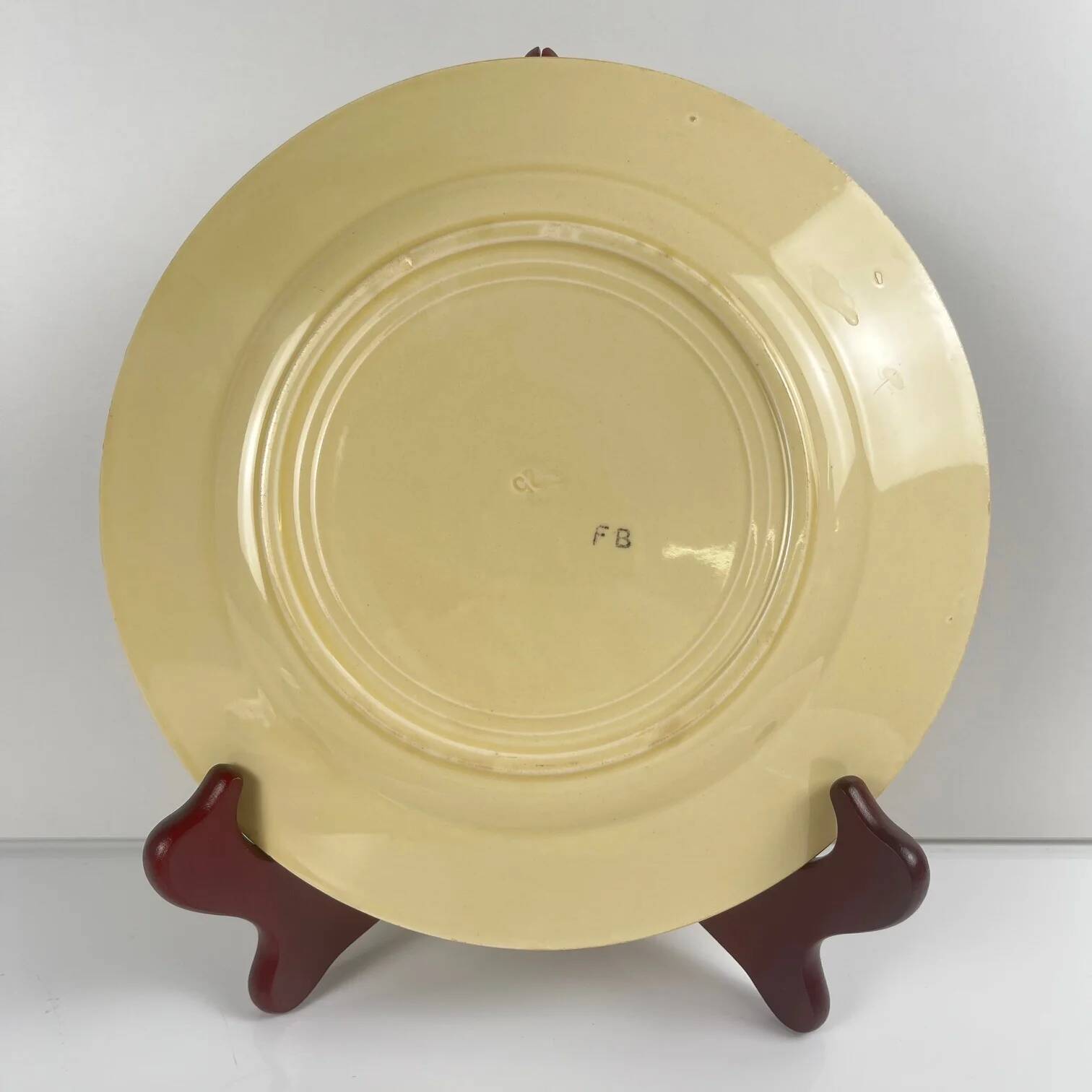 Pair of Art Deco dessert plates Badonviller, 1920/1930