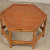 Table basse en bambou