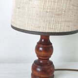 Vintage Japanese straw lamp
