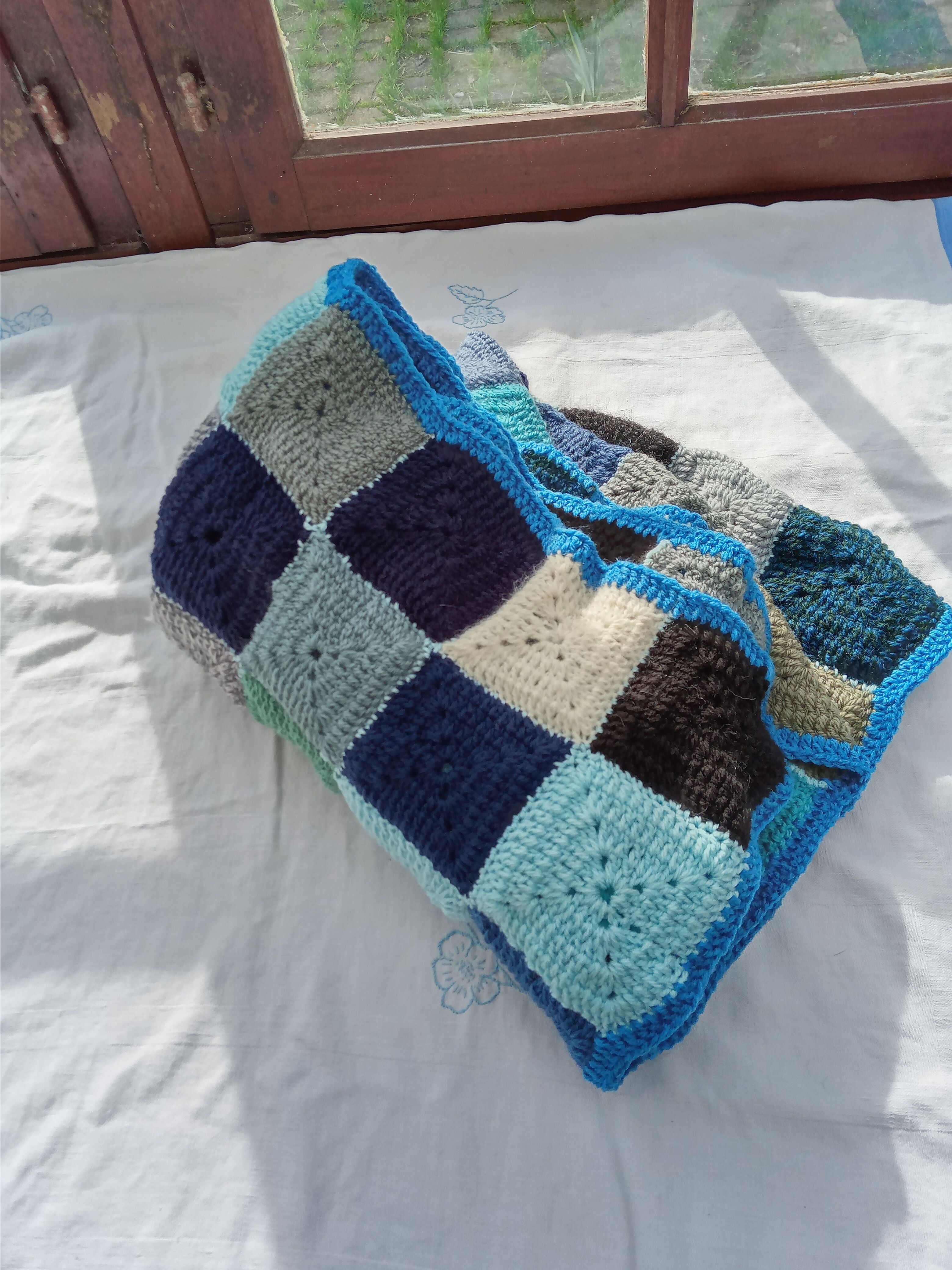 Vintage patchwork throw