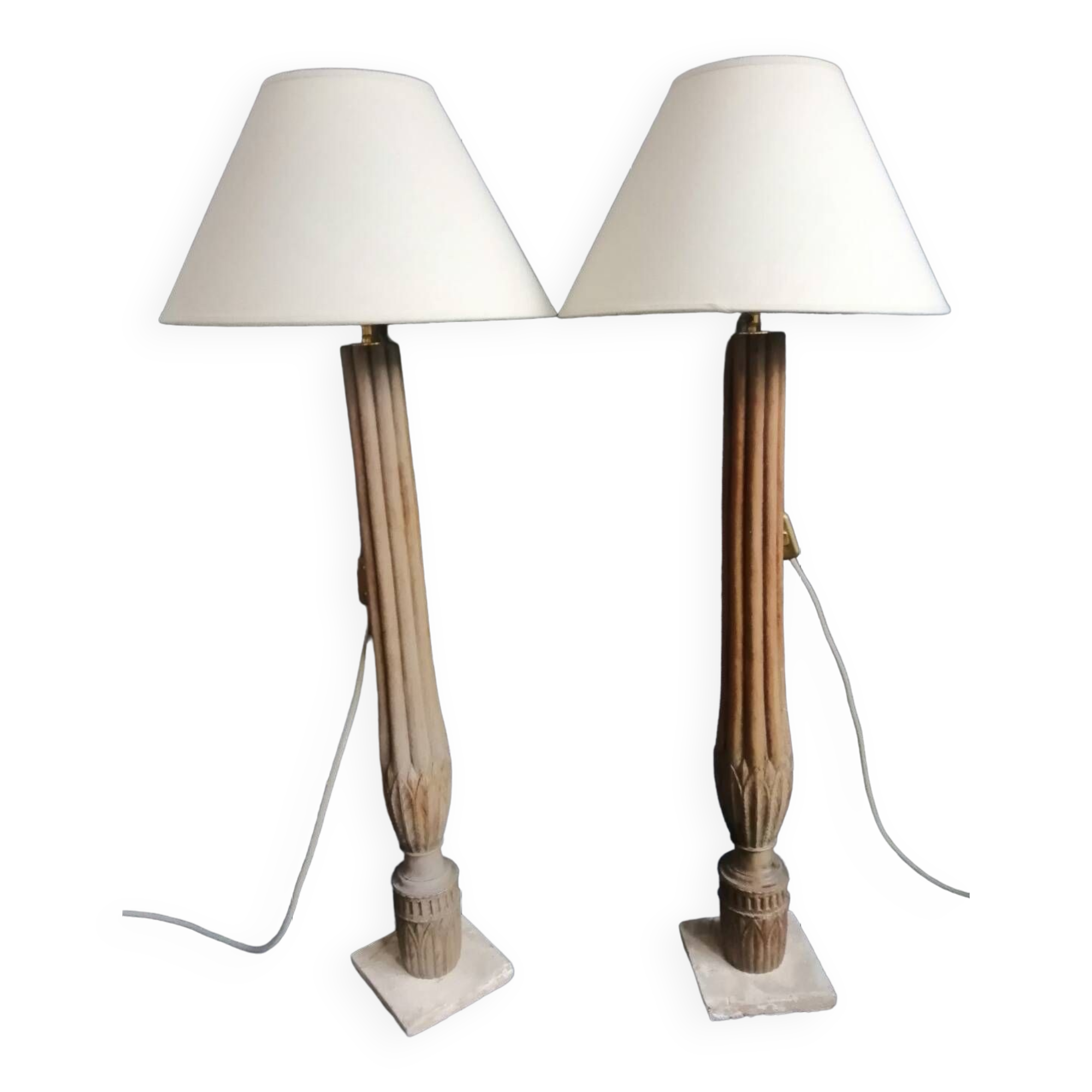Pair of Louis XVI style lamps