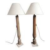 Paire de lampes esprit Louis XVI