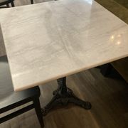 Bistro table in marble from a Parisian brasserie