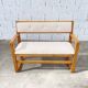 Vintage oak bench from the 1950s