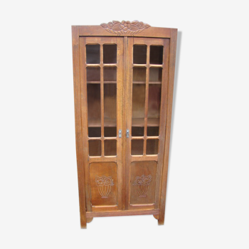 Art deco oak cabinet