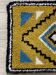 Vintage ocher yellow wool Smyrna carpet / rug