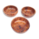 Lot of three precious wooden cups of thuya