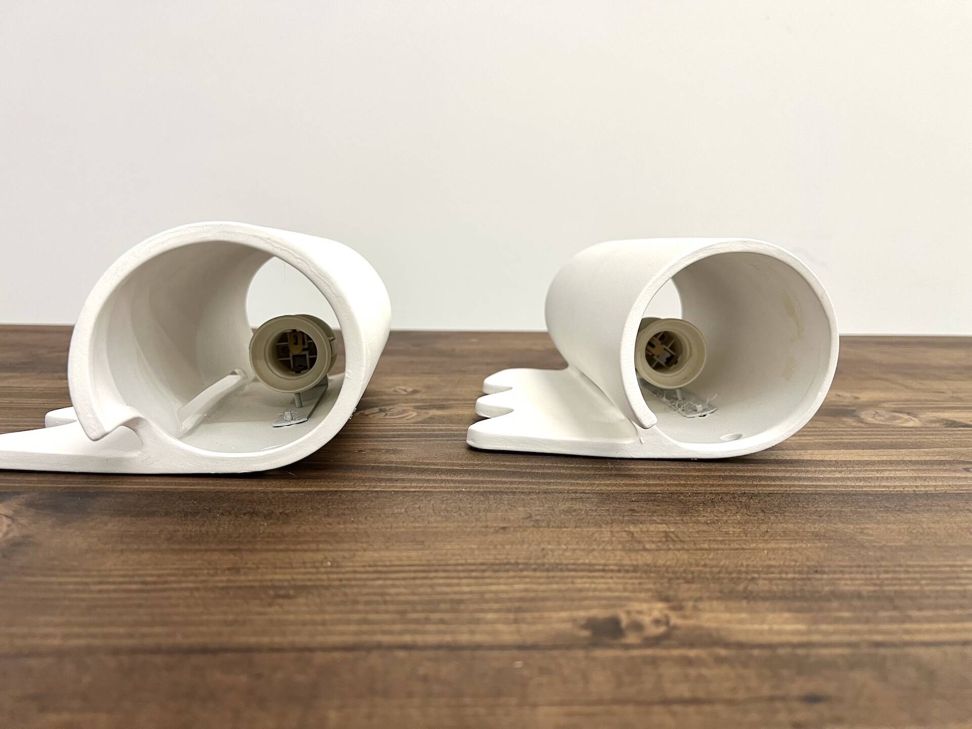 Pair of ceramic wall lights