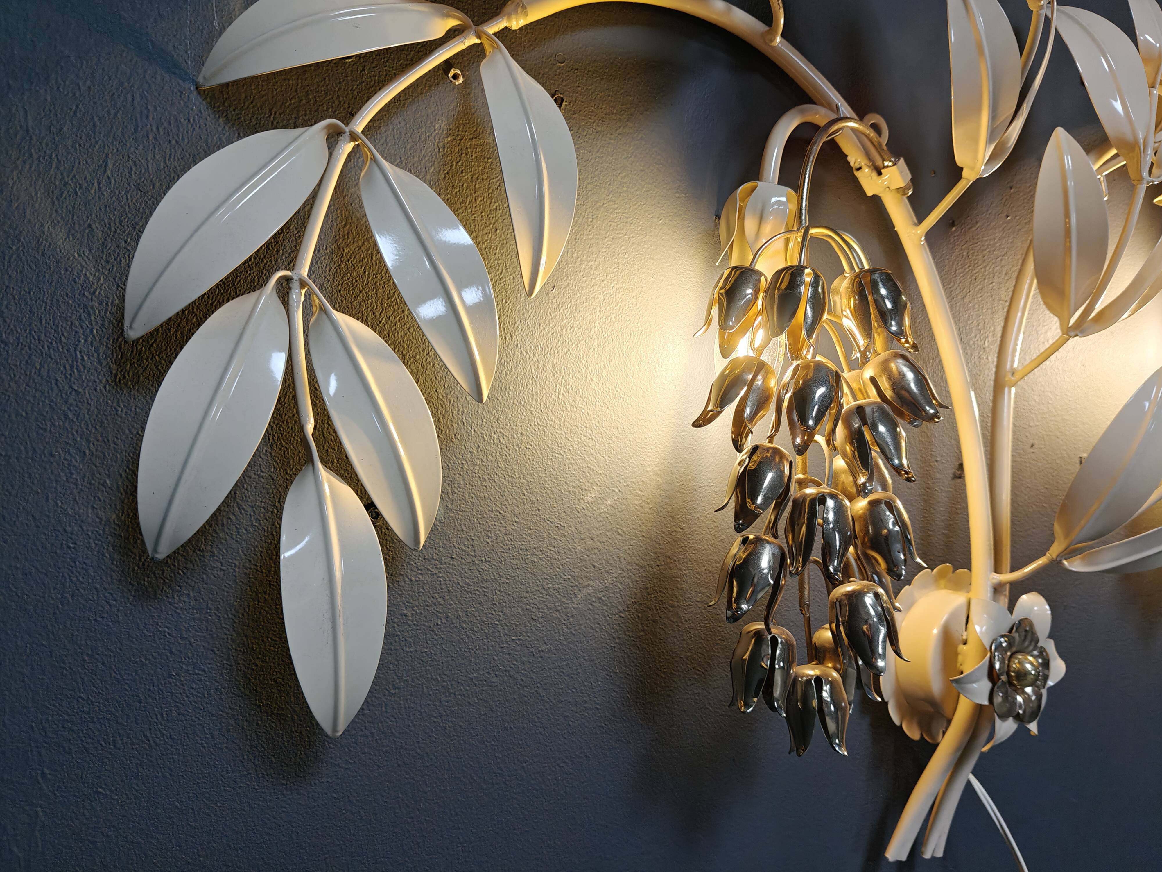 Vintage tulip wall lamp by Hans Kögl , 1970s