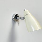 Giuseppe Ostuni chrome white wall lamp