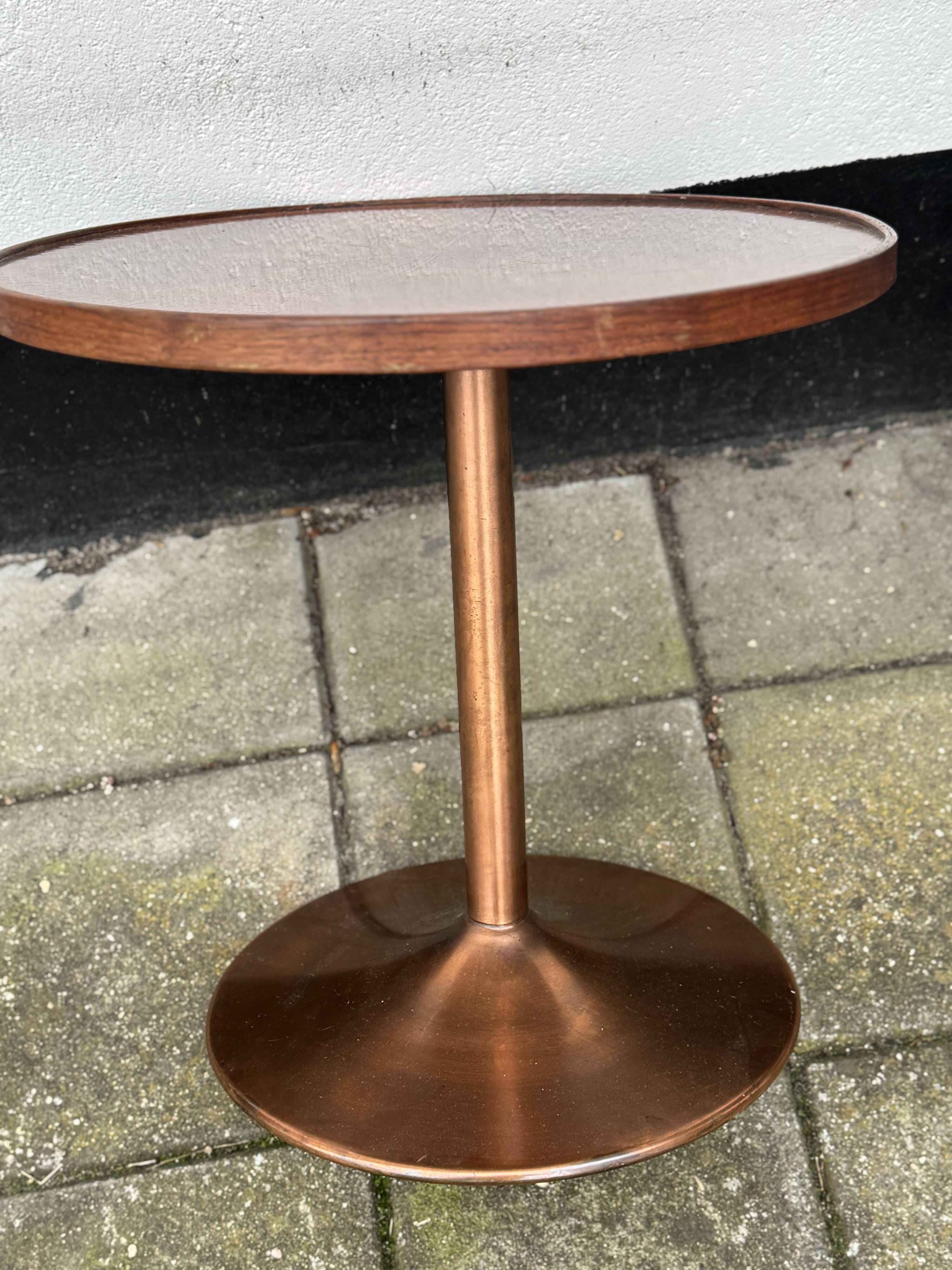 Mid Century Modern Copper Side Table