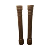 Antique French Oak Columns, from the mid 19th century