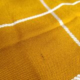 Lot de 12 serviettes de table jaune moutarde