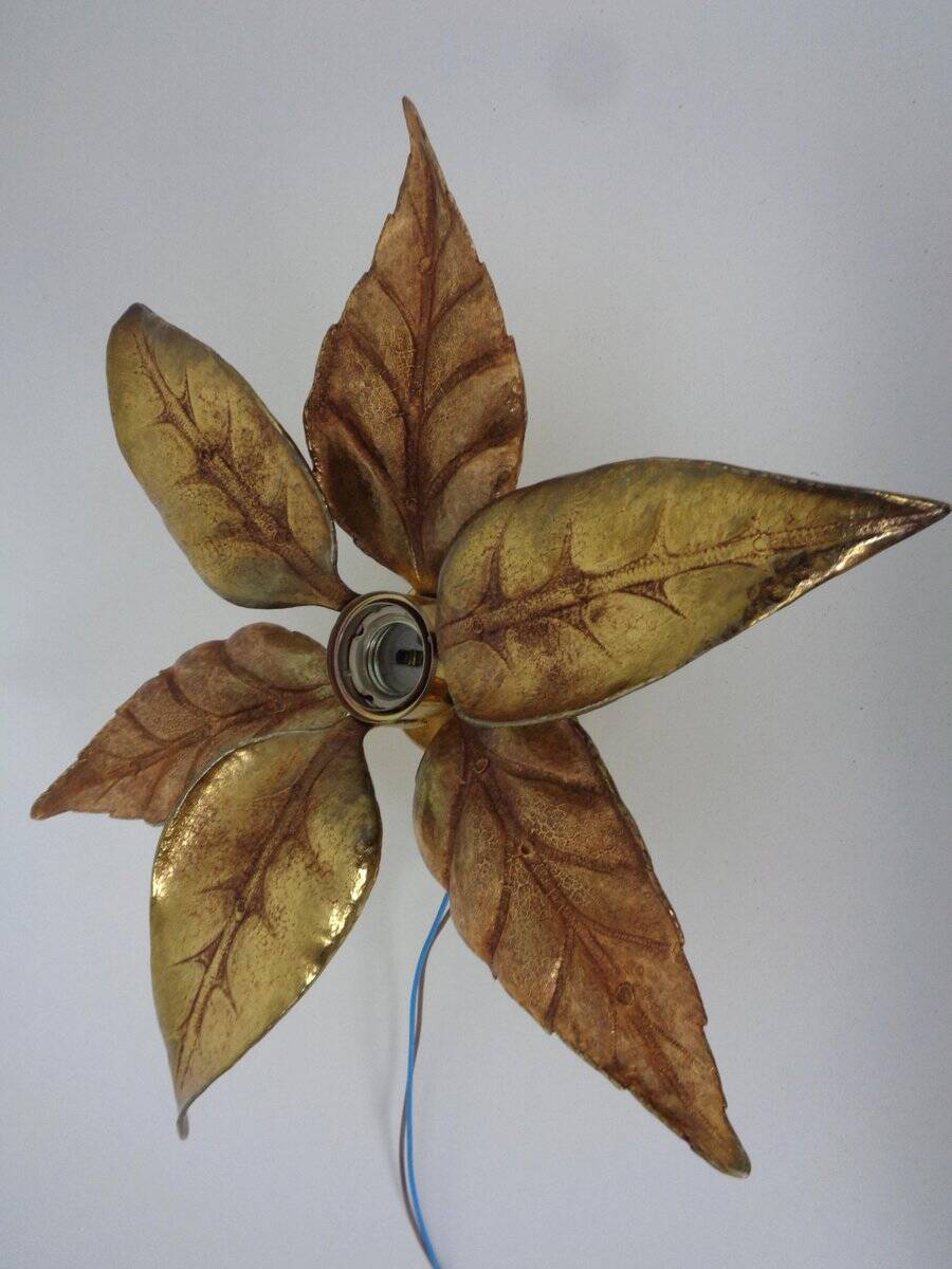 Hollywood Regency Wall Lamp by Willy Daro for Massive, Belgium, 1970s