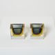Pair of small cups Sommerso Flavio Poli for Seguso around 1960