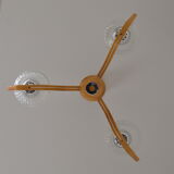 Mid-century Chandelier by Drevo humpolec,1970's.