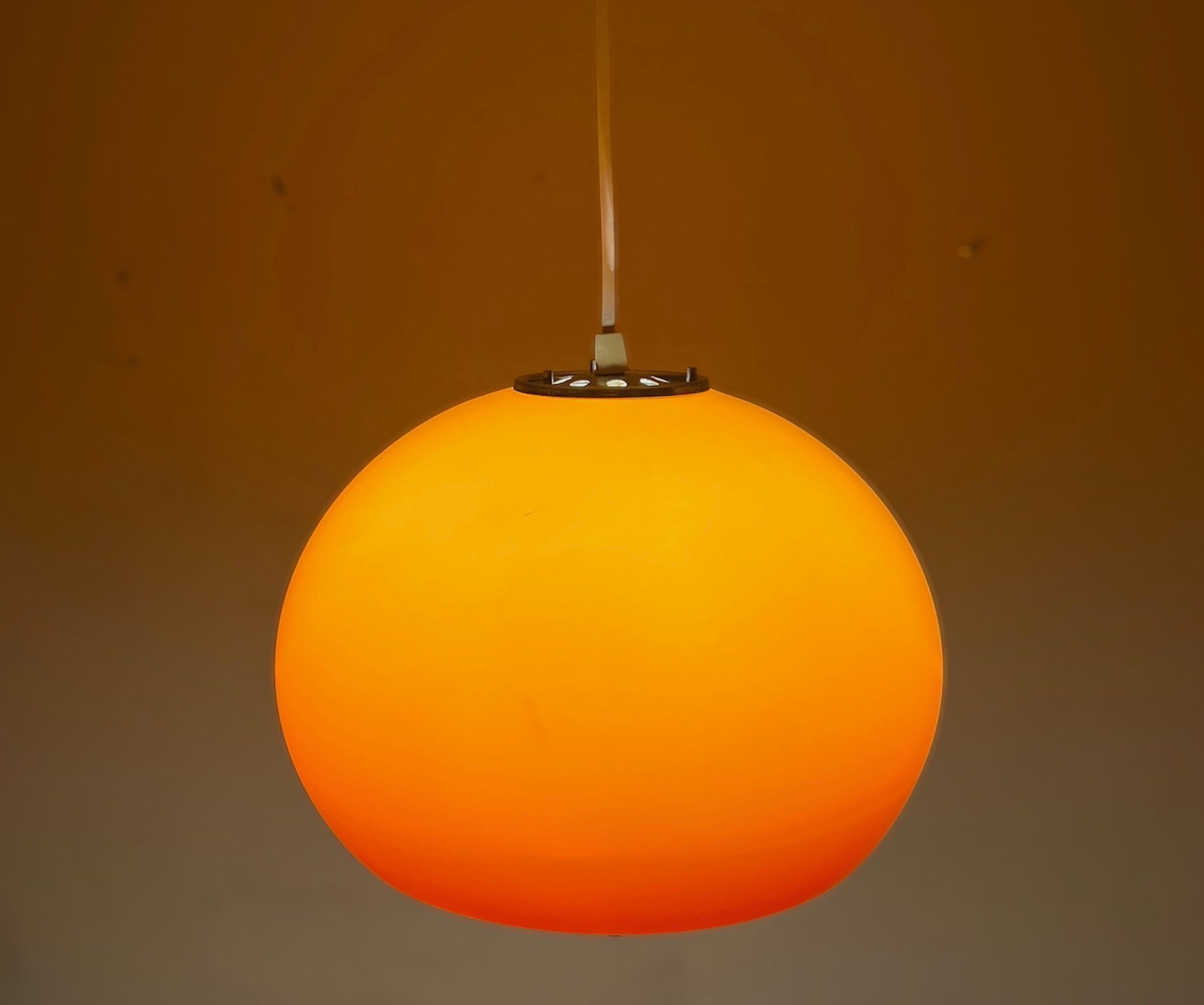 Harvey Guzzini Burgos Pendant Lamp - Rare Space Age Italian Design Hanging Lamp 60s 70s