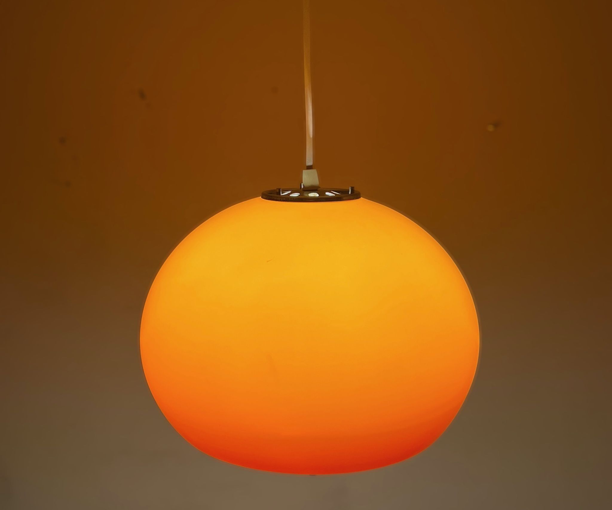 Harvey Guzzini Burgos Pendant Lamp - Rare Space Age Italian Design Hanging Lamp 60s 70s