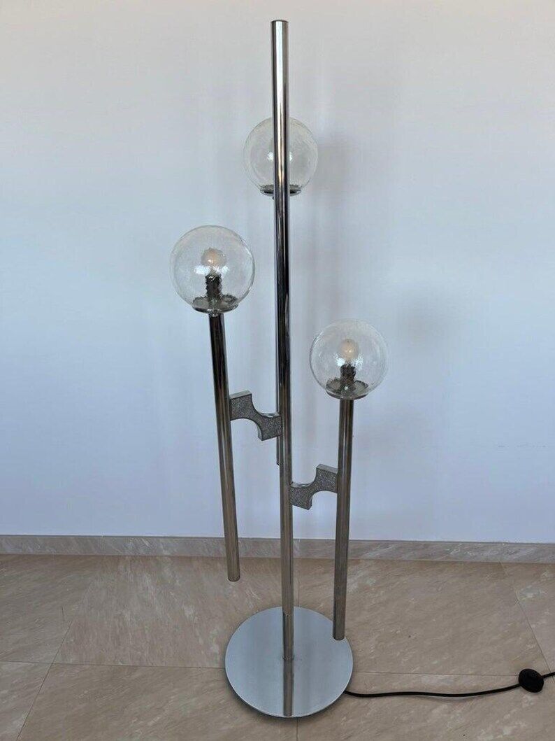 MidCentury Floor Lamp, Gaetano Sciolari, Italy, 1970s