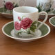6 cups 5 saucers floral porcelain Hutschenreuther