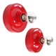 Pair of petite Disc sconces selected by Charlotte Perriand for Les Arcs
