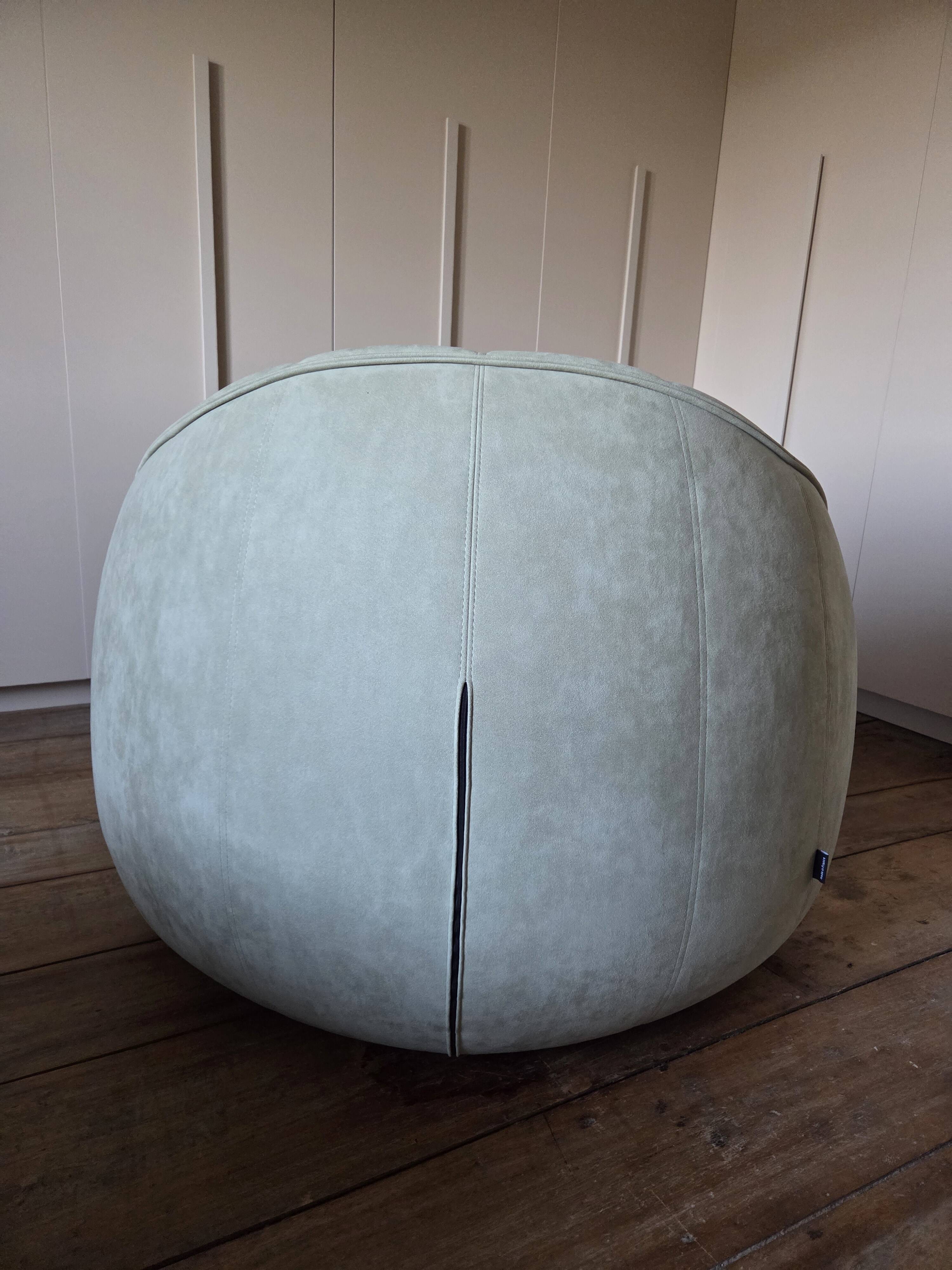 New Cinna armchair + ottoman pouf