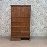 Display cabinet with hanging space