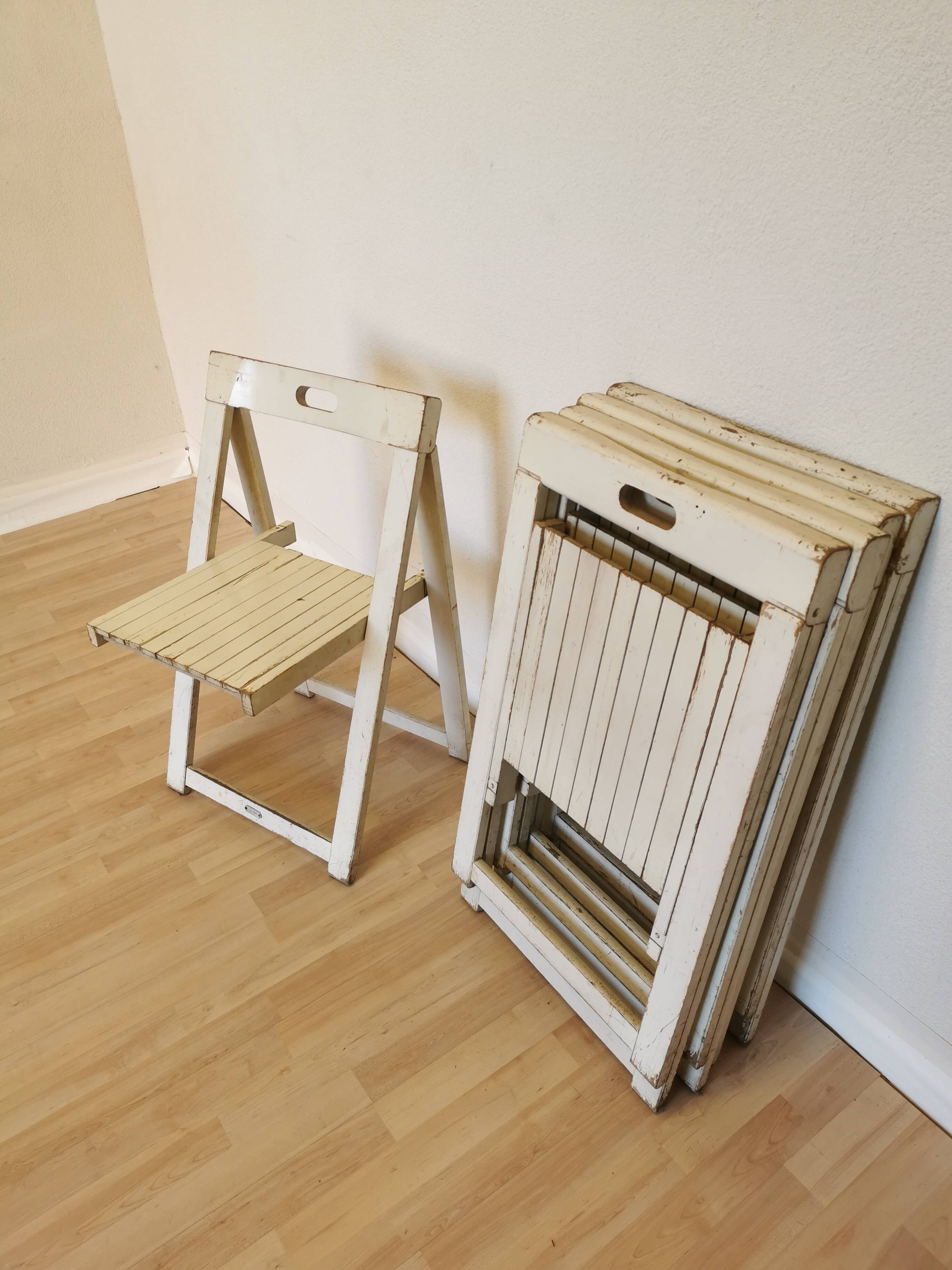 Set of 4 Vintage Trieste Folding Chairs by Aldo Jacober, 1970s
