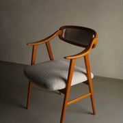 Scandinavian faux shearling chair | 1960s