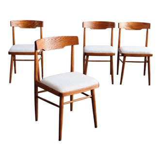 Set of 4 Danish Style Dining Chairs made by TON Czechoslovakia, 1960s
