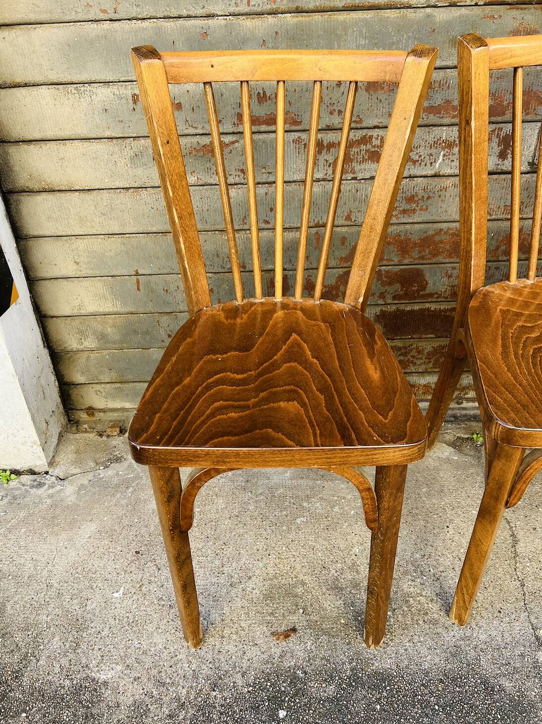 (Lot) 4 Chaises Bistrot Baumann n° 84