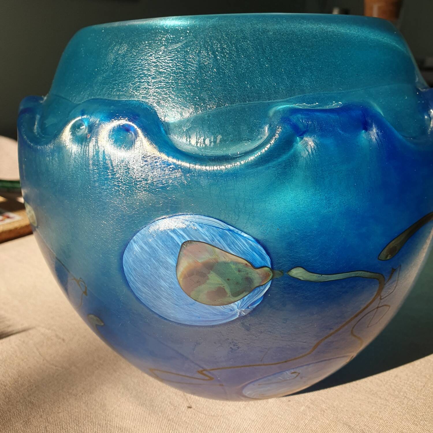 Glass paste vase J.P Mateus