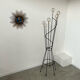 Old metal coat rack design 60s vintage
