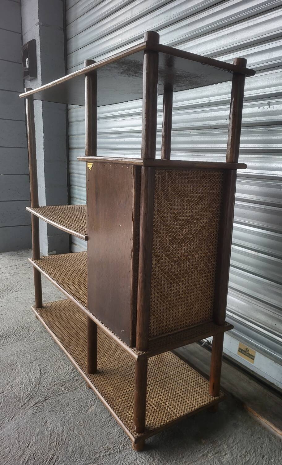 Vintage shelving storage unit library