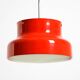 Large original 1960s red Bumling ceiling lamp by Anders Pehrson for Ateljé