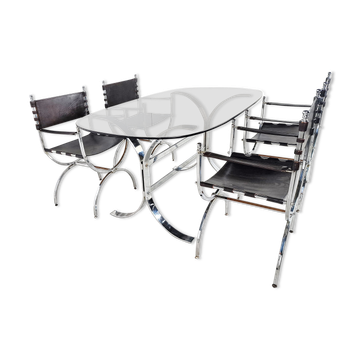 Dining chairs and table, 1960