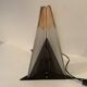 Murano Pair of 2 Lamps Glass Plate Two-material Vintage 1980 DLG Vetro