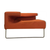 vintage orange armchair / single seat / club seat